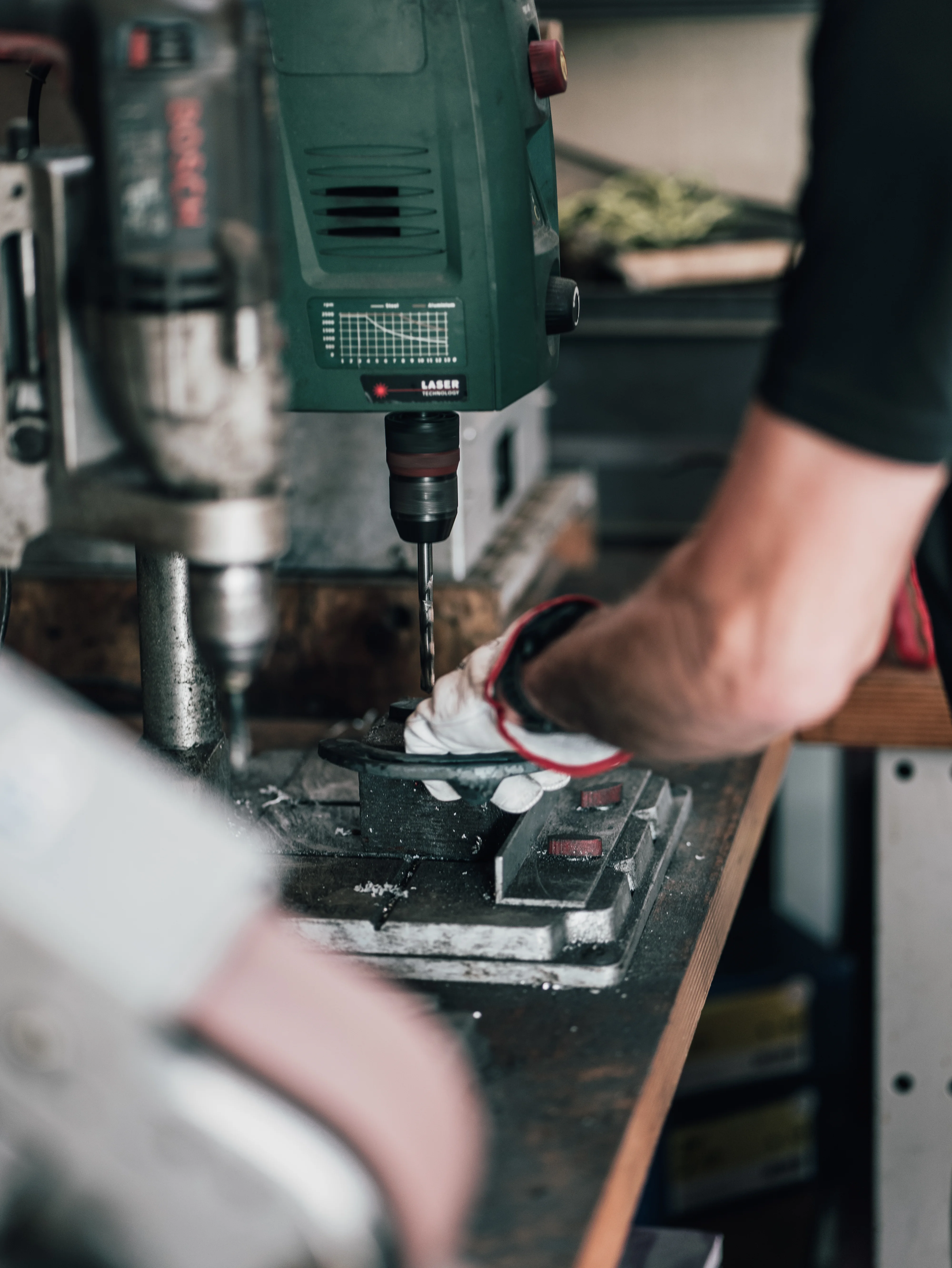 Travail de précision sur machine de perçage